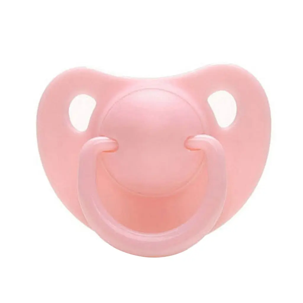 Silicone Adult Pacifier for Stress Relief and Relaxation Large Caliber Adult Soother Chewing Toy with 2 Hole Comfortable