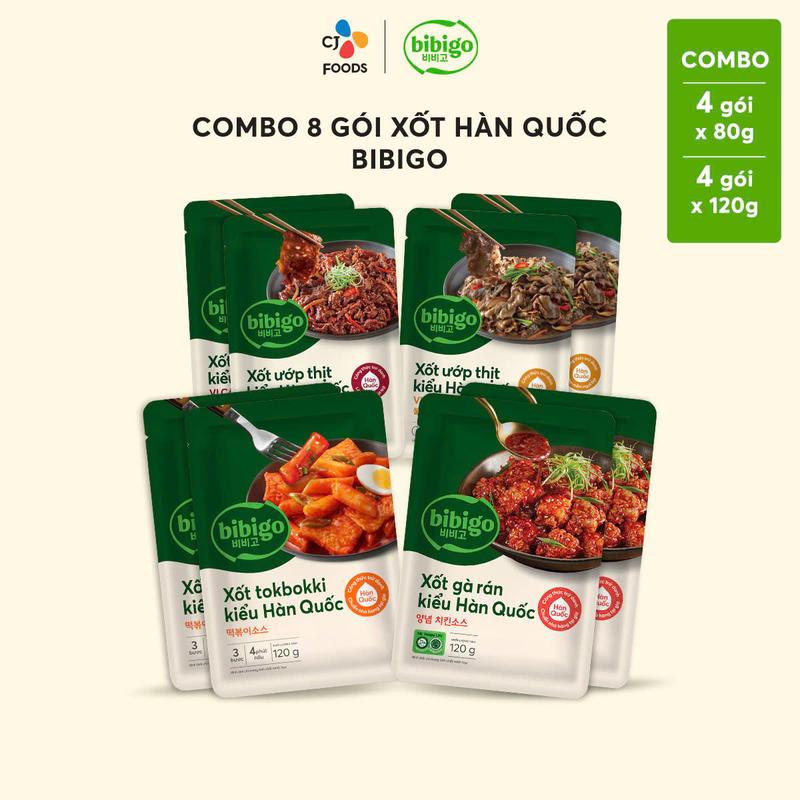 Xốt ướp chấm nấu Hàn Quốc Bibigo (Xốt gà rán, Xốt nấu tokbokki, Xốt ướp Bulgogi…
