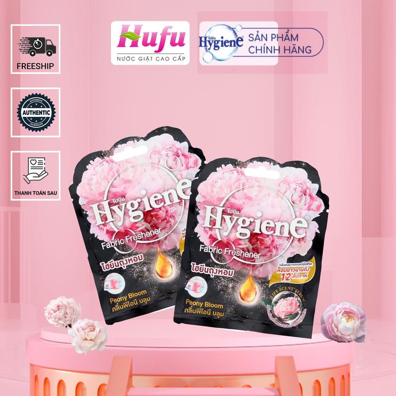 Combo 5 TÚI THƠM HYGIENE Thái Lan - Treo Phòng - Tủ Quần Áo - Ô tô - Màu Xanh và Đen Dầu Thơm Phòng