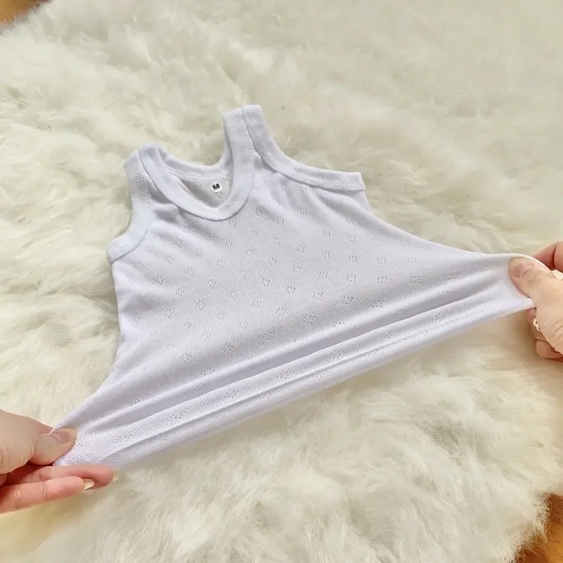 3 Pcs Singlet Kaos dalam Anak Bayi Kutang Polos Putih 3