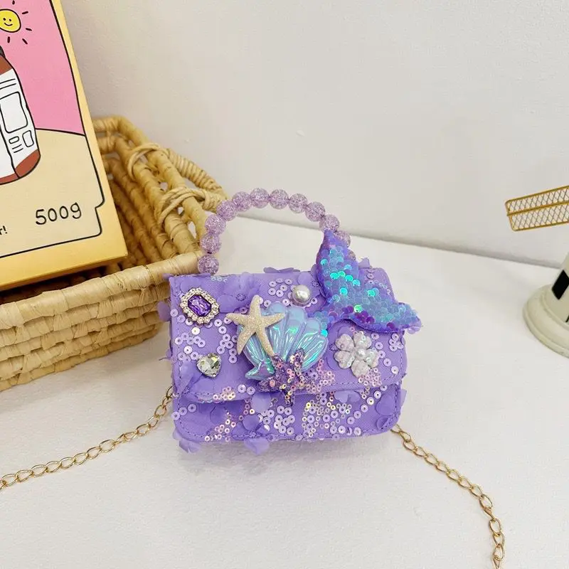[Brandedbaby] Tas Selempang Blink Blink Mermaid Tas Fashion Glitter Mermaid Premium 0