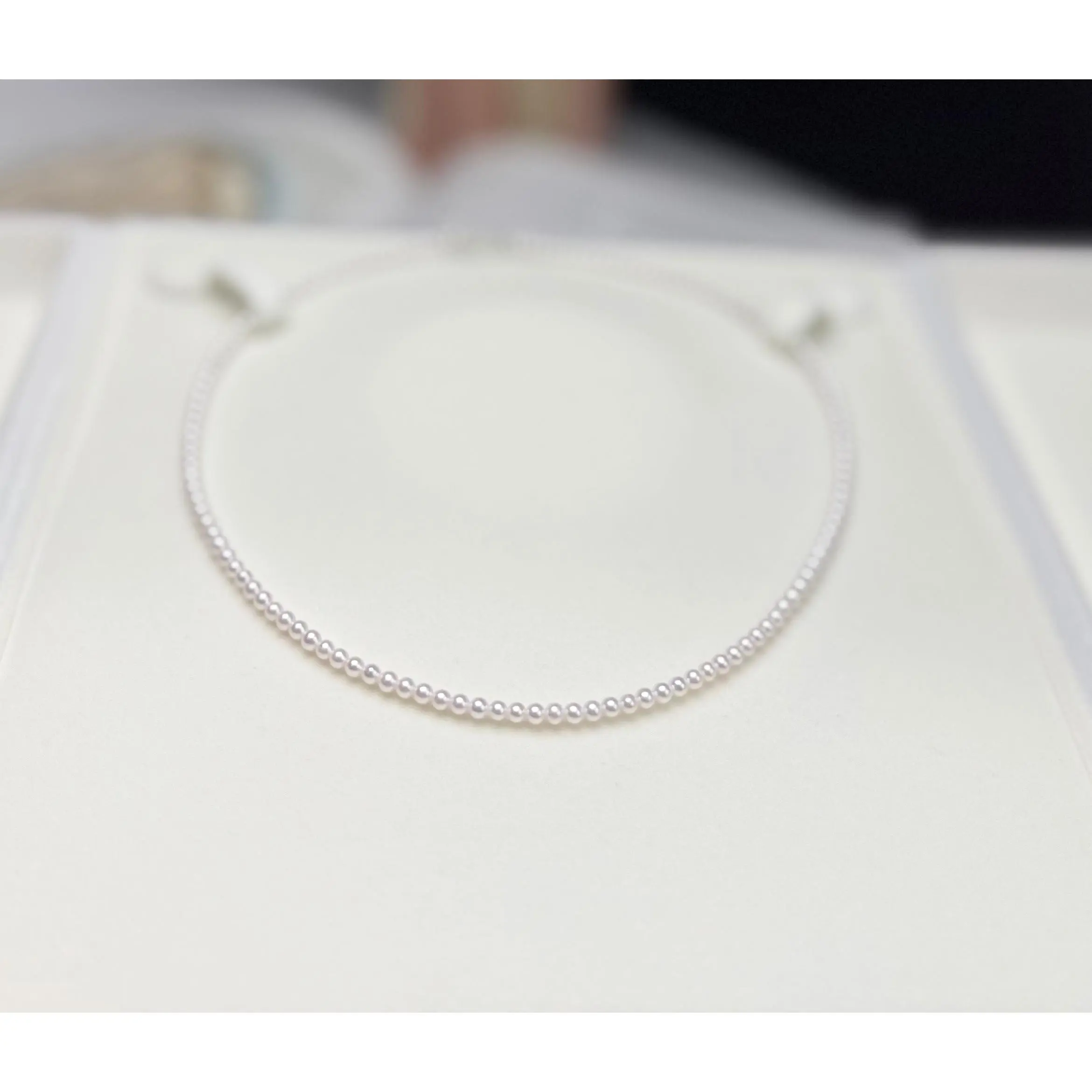 Top Luster Light Pink Freshwater Baby Pearl (3 - 3.5mm) Necklace
