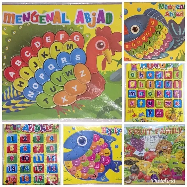 Aneka Puzzle Karton ukuran sedang 0