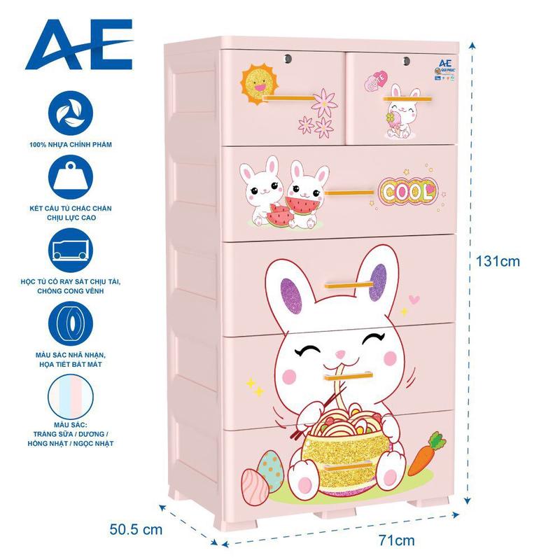 Product Introduction of [Chính Hãng QUI PHÚC] Tủ quần áo 5 tầng 6 ngăn AE kích thước lớn 1