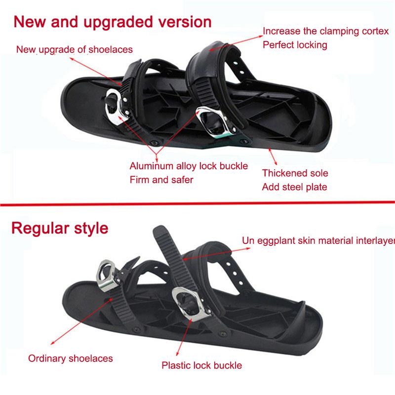 Product Introduction of Mini Short Ski Skates Short Shoe Snowblades Adjuatable for Winter Outdoor Sports 23
