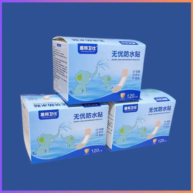 Hộp 120 miếng băng dán cá nhân bảo vệ vết thương chống thấm nước 7.2x2cm 7
