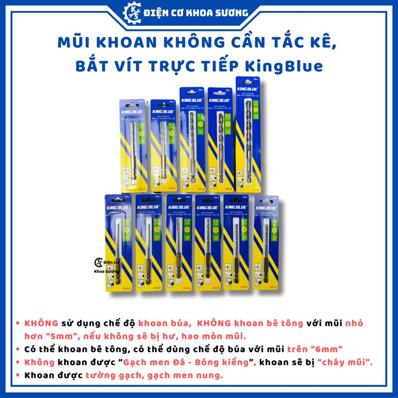 Mũi khoan tường, mũi khoan gạch men không cần tắc kê vẫn có thể bắn vít Kingblue KBLJ - Chính hãng