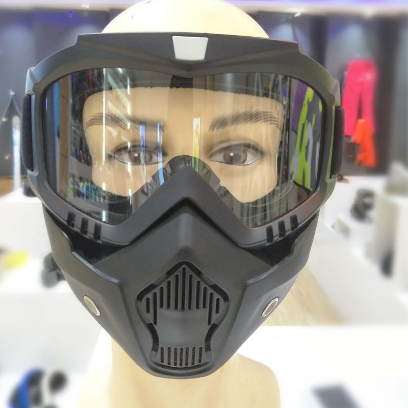 Outdoor Sport Windproof Mask Goggle HD Bicycle Glasses Eyewear Riding Suv Summer Uv Protection Sunglasses Full Face Protective Mask 2