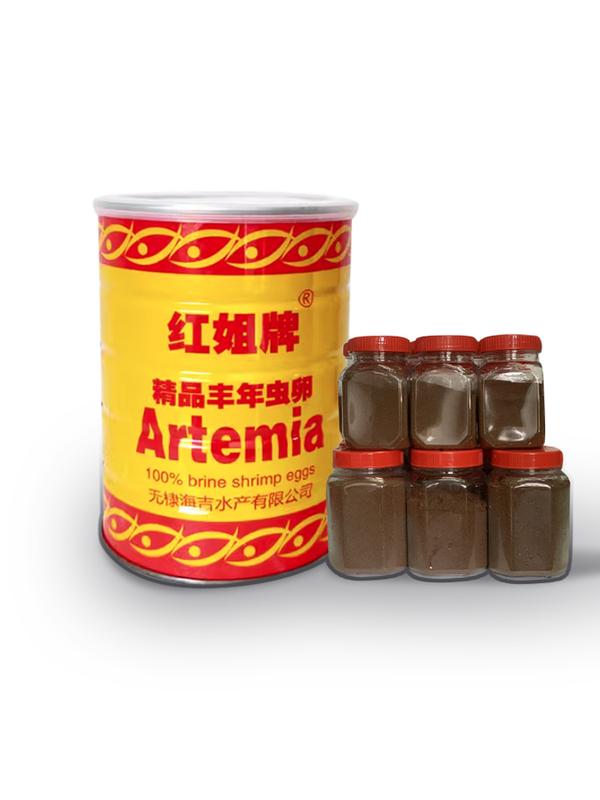 Artemia lon vàng Trung Quốc chiết lẻ  (hũ nhựa). Thức ăn dành cho cá cảnh nhỏ artemia  mỹ artemia  mỹ artemia  tươi