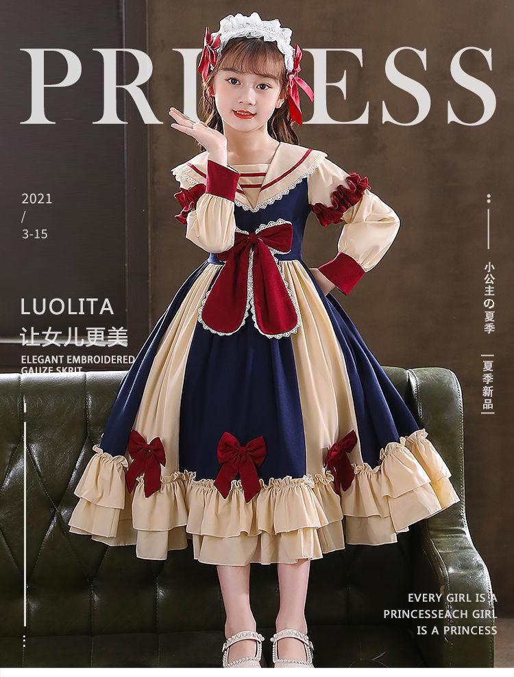 Product Introduction of Váy Công Chúa Lolita, Cho Bé Gái, Hàng Mới Về Năm 2024, Váy Dài Tay, Phong Cách Preppy, Thời Trang, Thích Hợp Cho Mùa Thu Và Mùa Đông, Quần Áo Trẻ Em, Quần Áo Mùa Thu 1