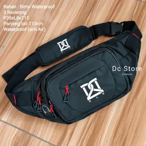 D2C TAS SELEMPANG WAISTBAG PRIA ANTI AIR RESLETING WATERPROOF