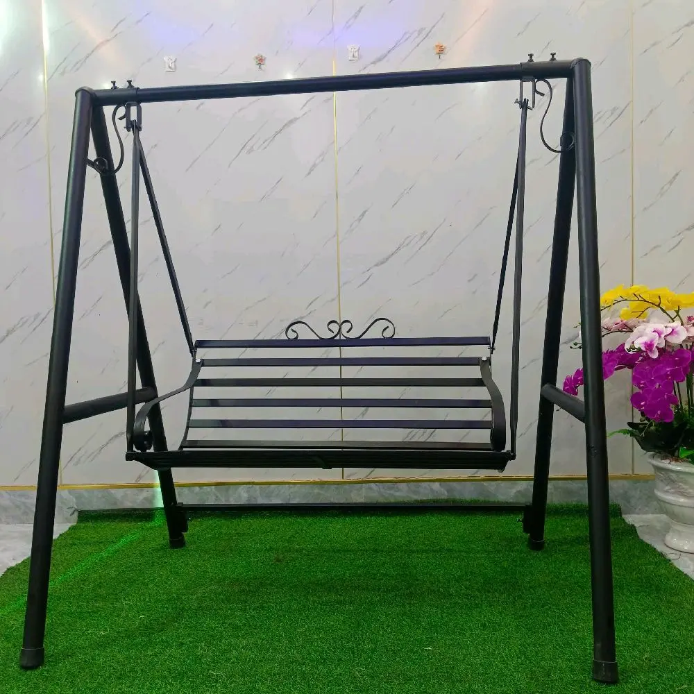 xích đu sân vườn khung sắt mạ kẽm sơn tĩnh điện