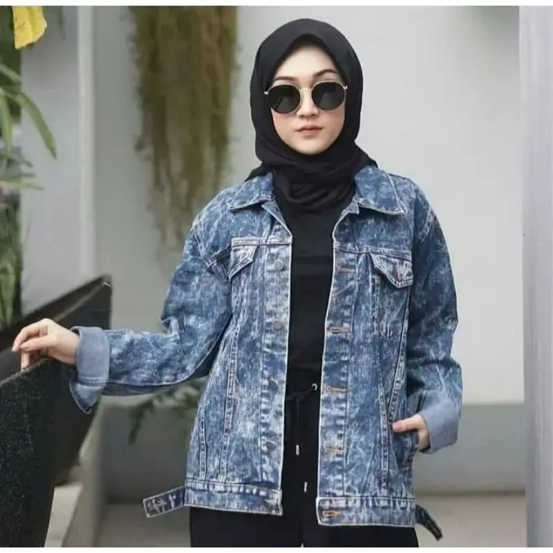 Richie Jeans JAKET JEANS CEWEK MURAH JUMBO OVER SIZE M - XXXL LD 120cm JAKET JEANS WANITA JAKET 2