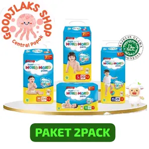 (2PACK) Genki Moko Moko Pants S25 M32 L28 XL26 XXL24 Diaper Popok Bayi