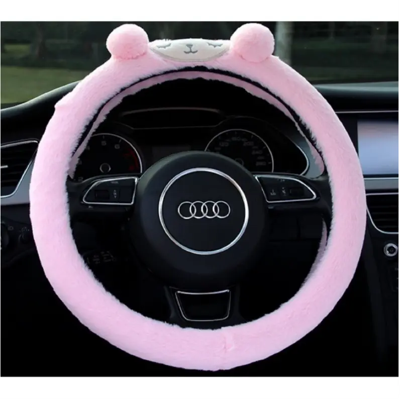 Sarung Cover Stir Setir Bludru Bulu Kitty Cat Kucing Pita Ribbon Kelinci Domba Cute Series 0