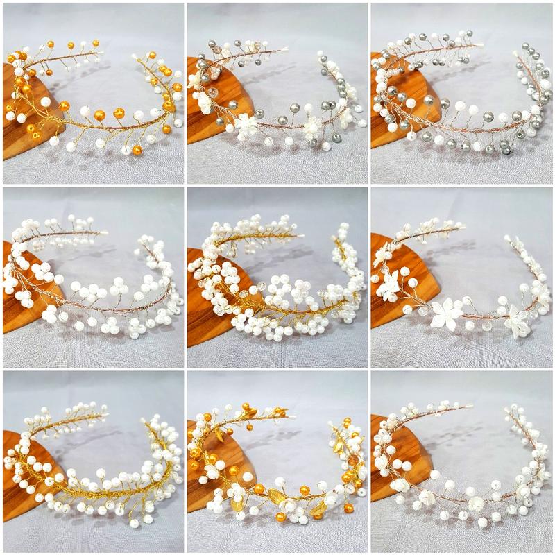 Bando Korea Mutiara Headpiece Aksesoris Rambut Wanita - A453 Headbands 0