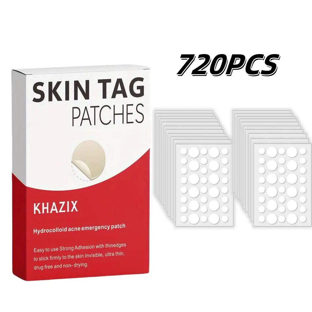 Gentle Skin Tag Patches, 720pcs/set Hydrocolloid Acne Care Patches, Moisturizing Facial Skin Care Stickers, Skin Care Products for Women, Christmas, Christmas Gift
