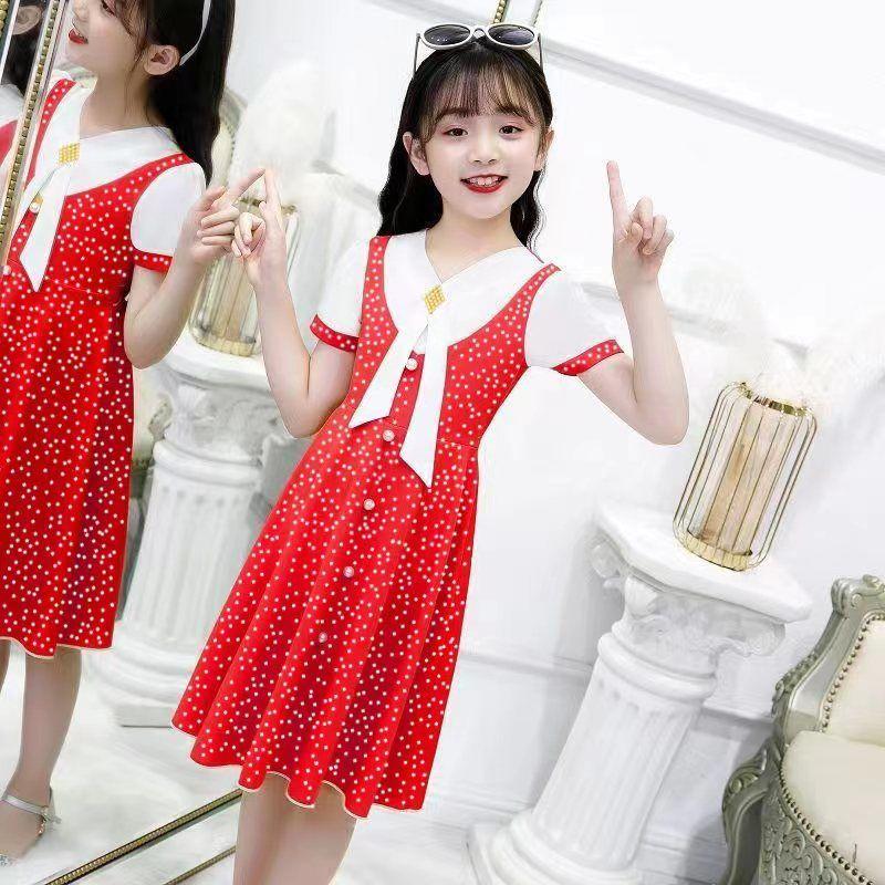 Product Introduction of Girls' Dress Summer Clothes Fairy Dress Third Grade New Summer College Style terno for dress  royal butterfly  gown 5