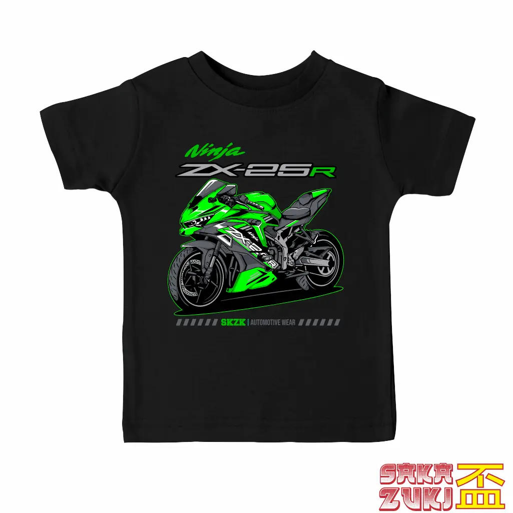 SAKAZUKI Kaos Baju Anak Motor KAWASAKI NINJA ZX 25 R Kaos otomotif fashion