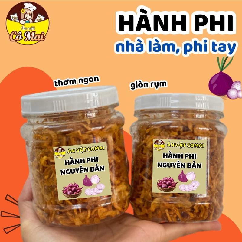 Hành Phi Nhà Làm 1 HỦ 100GR, Phi Tay Không Ráo Dầu Khách Lưu Ý Khi Mua Snack Ăn Vặt Food Thức Ăn