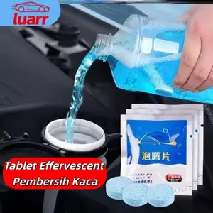 [Luarr]   10 tablet pembersih kaca mobil, cairan wiper pekat, cairan penghilang kotoran wiper, anti beku, anti kabut, anti jamur