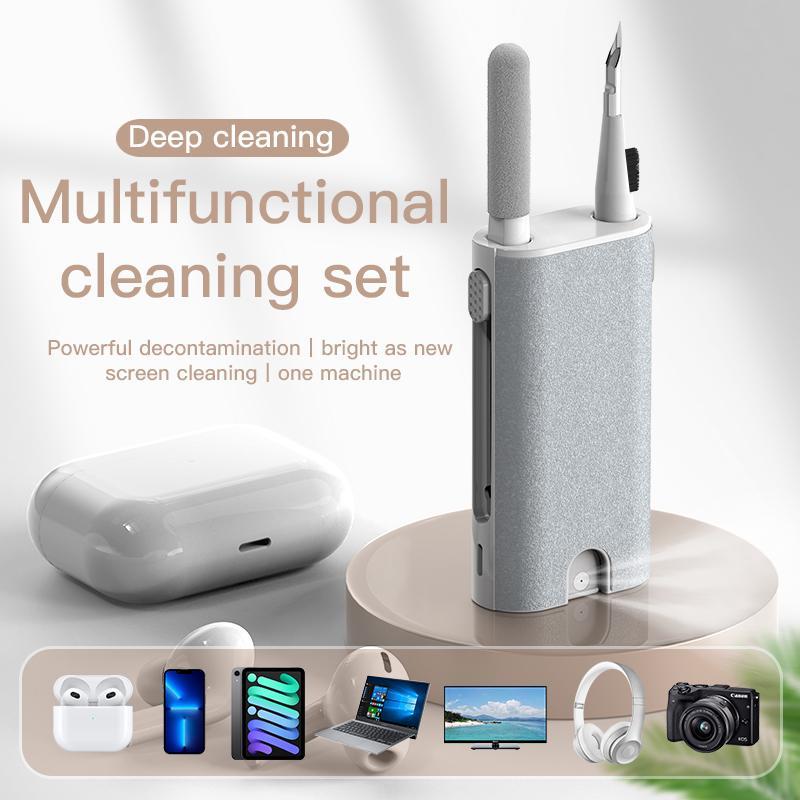5 In 1 Multifunctional Cleaning Kit, Dust Cleaning Tool for Small Hole Slot, Dirt Cleaner Set Suitable for PC Smartphone Keyboard Earphone Tablet, Digital Cameras Cleaning Tools 2