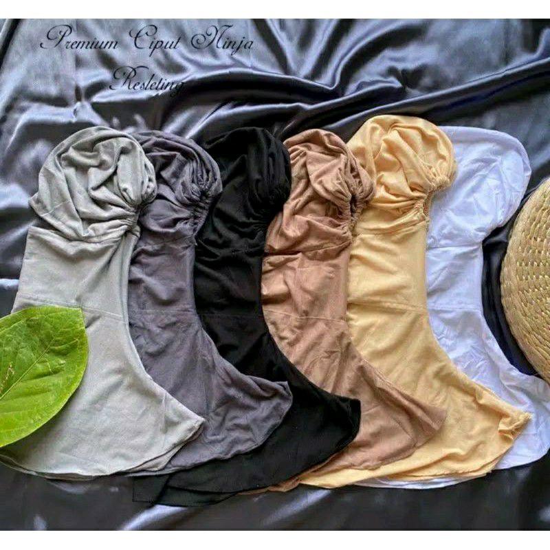 Ciput Ninja Resleting Premium Antem Adem Basic Malay Santai Jilbab 1