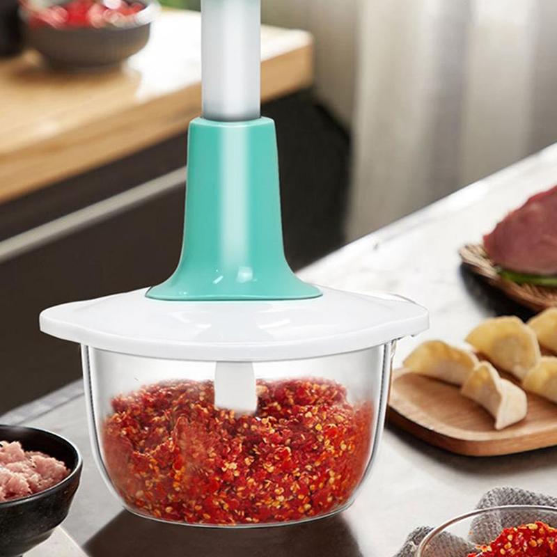 Product Introduction of Hand Press Push Food Processor Chopper Multifunctional Meat Grinder For Household Kitchen N5Q9 14
