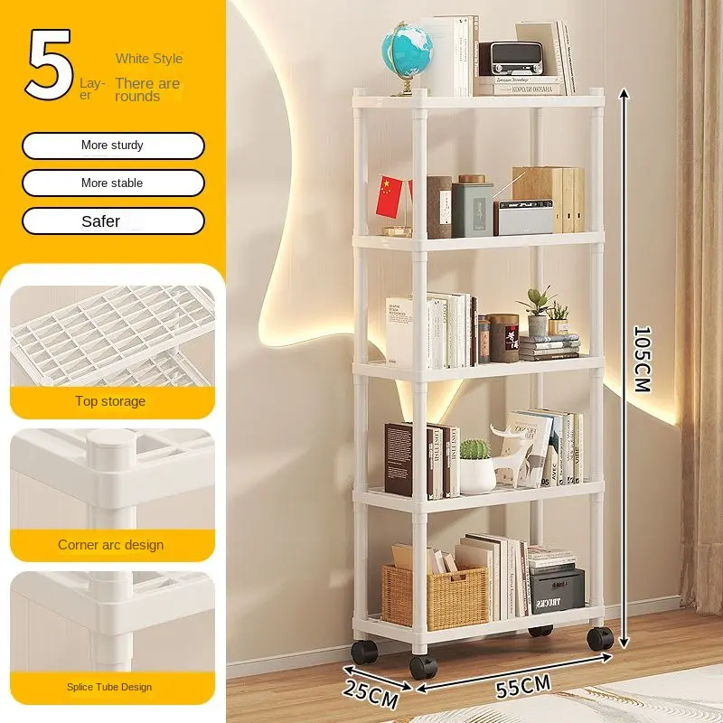 Giá Để Đồ Bằng Nhựa, Giá Để Đồ Trong Phòng Thuê, Giá Để Đồ Ký Túc Xá, Giá Để Đồ Trong Căn Hộ, Sử Dụng Trong Phòng Khách Và Phòng Tắm, Giá Sắp Xếp Nhiều Tầng 4
