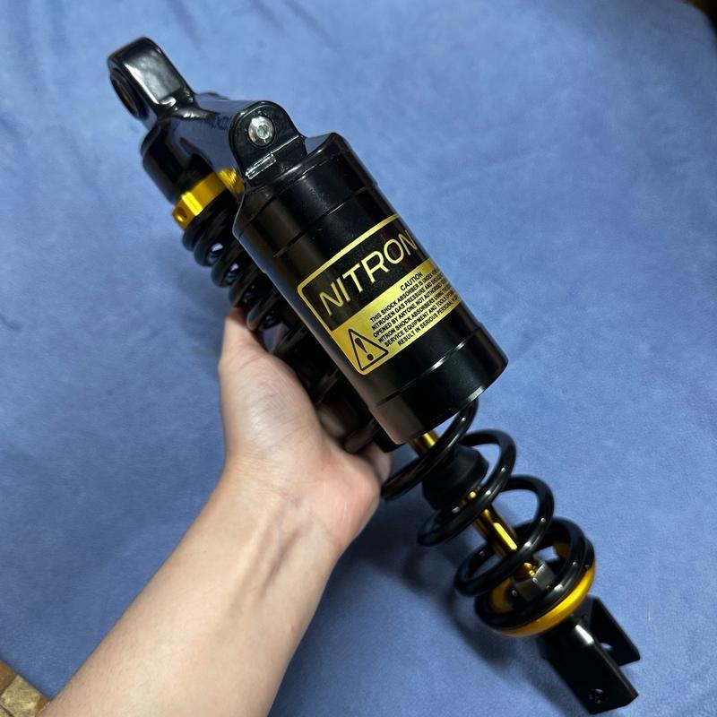 Phuộc nhún sau Rcb/Nitron bình dầu TY VÀNG gắn xe tay ga Vario Vision Click Lead Janus Sh mode ... ( 1 CÂY như hình )