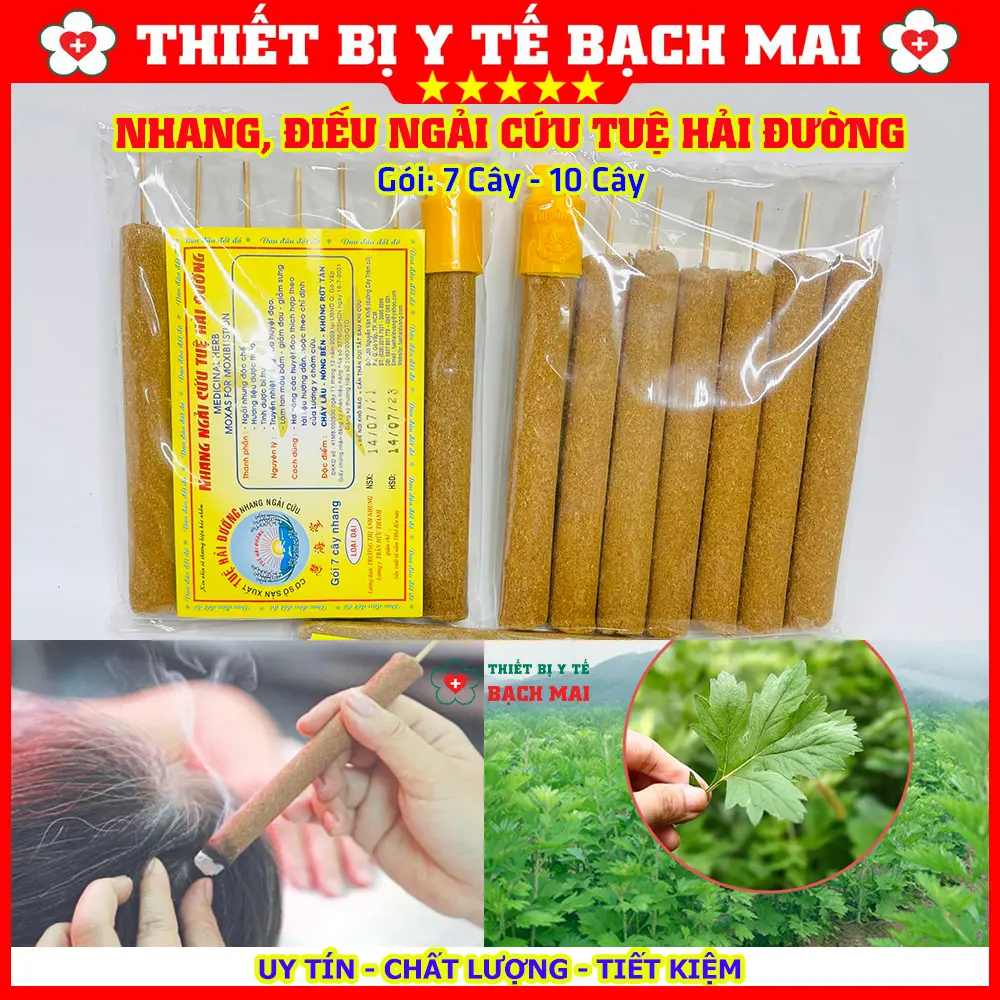 Điếu Ngải Cứu Tuệ Hải Đường - Gói 10 Cây, Gói 7 Cây