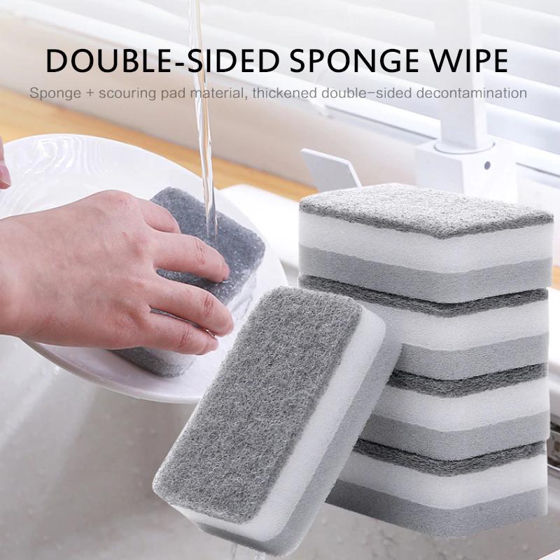 Spon Cuci Piring 2 Sisi Busa Sponge Piring Spons Alat  Piring JM absorben minyak floor