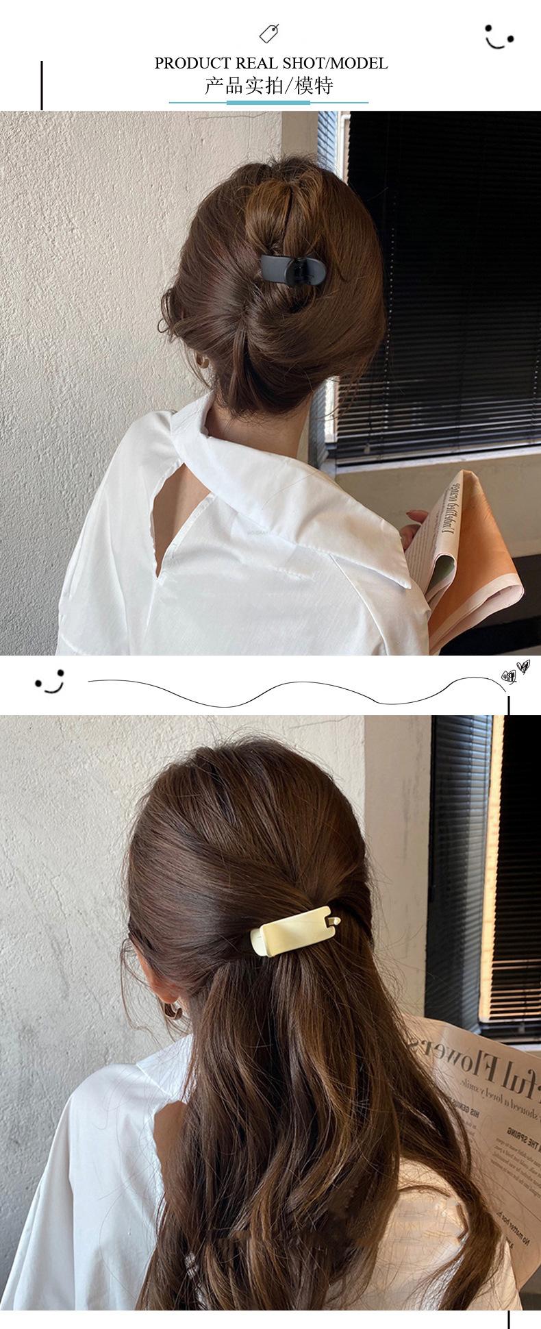 Product Introduction of Kẹp Tóc Búi Tóc, Chất Liệu Nhám, Thời Trang, Kẹp Tóc Đuôi Ngựa Kẹp Tóc Nữ, Kẹp Tóc, Tay Cầm Dễ Phối Đồ 3