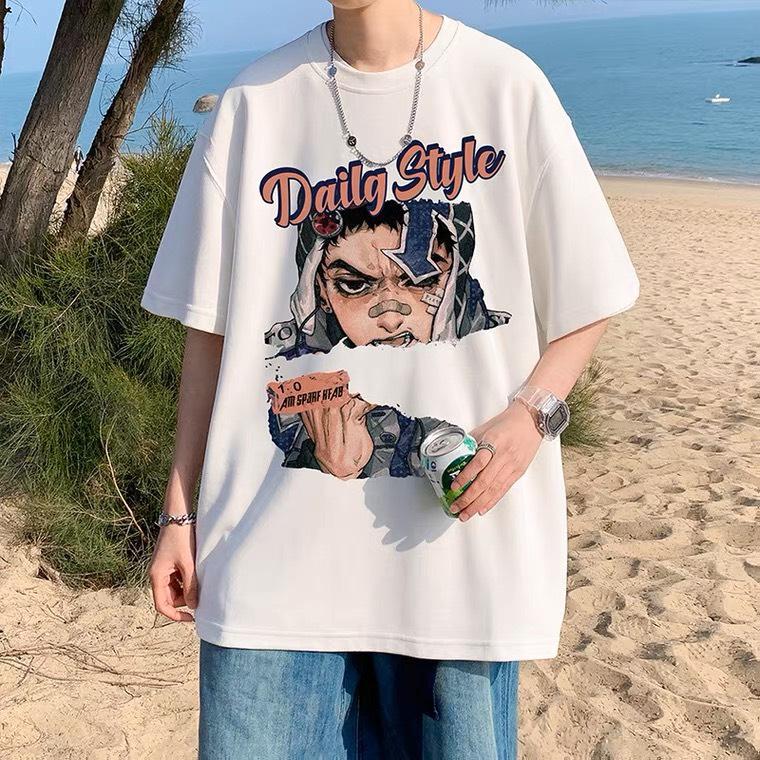 Product Introduction of SWELEE at0140 Áo thun nam nữ cotton form rộng tay lỡ unisex hình in daily style 16
