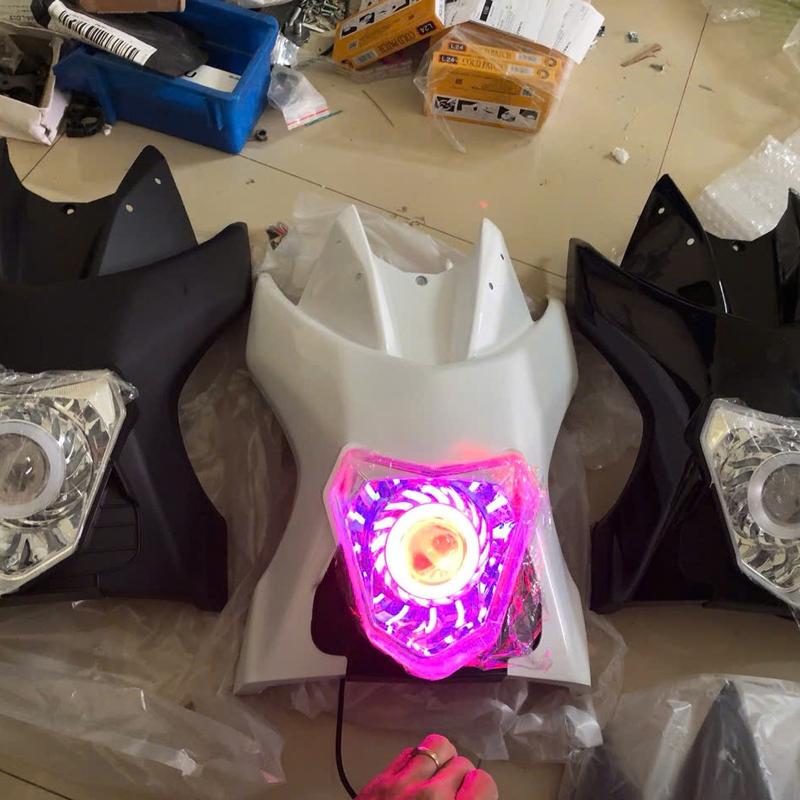 Bộ mặt nạ pha đèn Xmen bi cầu như hình lắp sẵn tặng kèm ốc