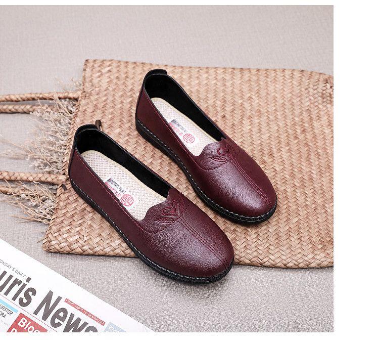Product Introduction of Giày Cho Mẹ, Đế Mềm, Dành Cho Phụ Nữ Trung Niên, Giày Da, Giày Vải Bắc Kinh Cũ, Giày Đi Làm Cao Cấp, Thích Hợp Cho Mùa Lò Xo Và Mùa Thu, Giày Cho Mẹ Shoes Đế Cao 11