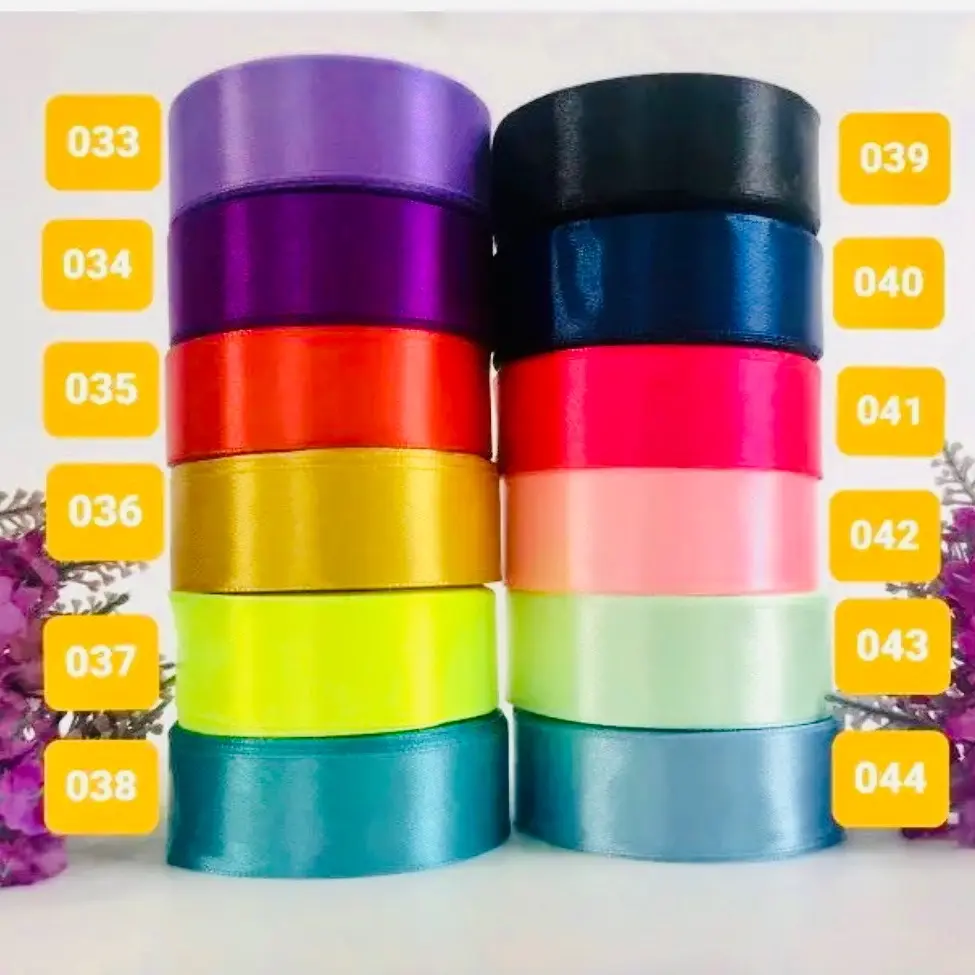 PITA SATIN 1 INCH PER ROLL / PITA KADO ( MINIMAL PEMBELIAN 2 ROLL )