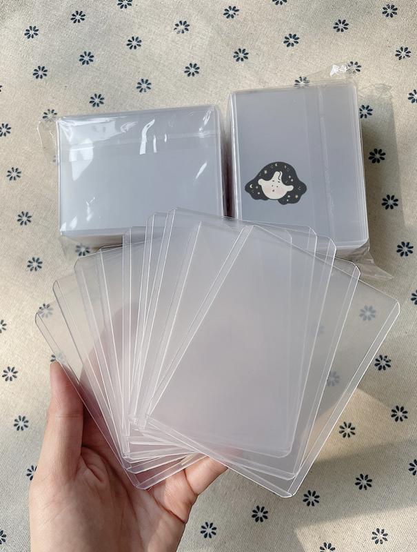 [COMBO] Toploader Có Seal Trơn Kích Thước A7/B8+ Đựng Card Ảnh Idol Kpop Card Anime, Thẻ Bài Pokemon