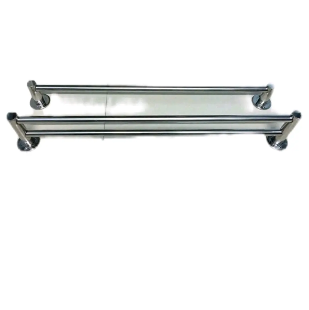 Thanh treo khăn, dàn treo khăn tắm bằng inox 100% k rỉ. size đại 80cm  đơn và đôi