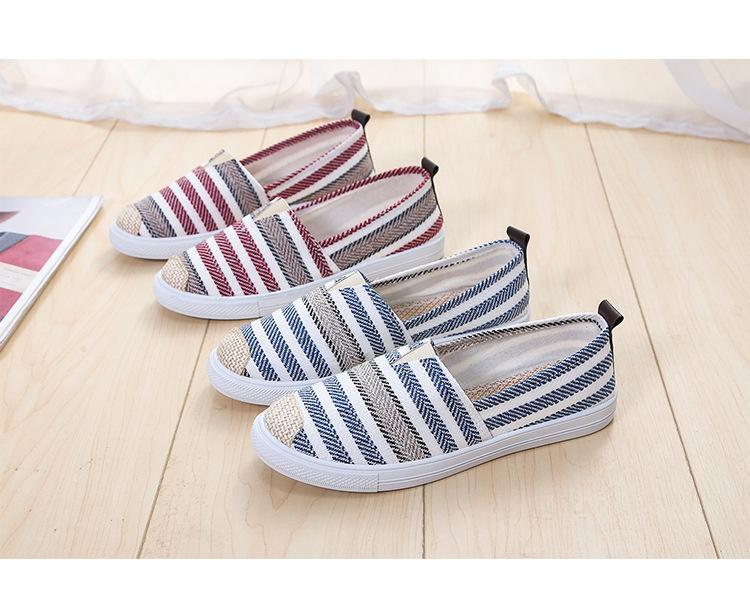 Product Introduction of Cloth shoes women's 2024 summer fashion shallow mouth women's shoes soft sole one pedal fisherman shoes casual Thomas canvas shoes women Footwear Walking Shoes Girl Slipon Comfort Parent Bedroom Tactical Bridal 3