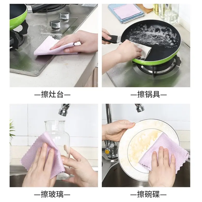 Kain Lap Microfiber Bahan Premium Super Halus isi 3pcs Ukuran 30x40cm / Kain Lap Dapur Serbaguna Daya Serap Tinggi Kualitas Premium Cleaning 2