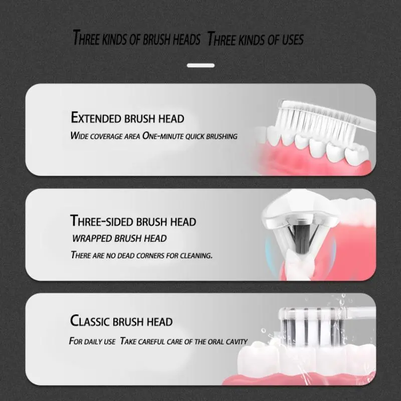 Toothbrush Set, 1 Count Toothbrush Handle & 3 Counts Replaceable Brush Head, Soft Bristle Toothbrush for Adults, Oral Care Product 4
