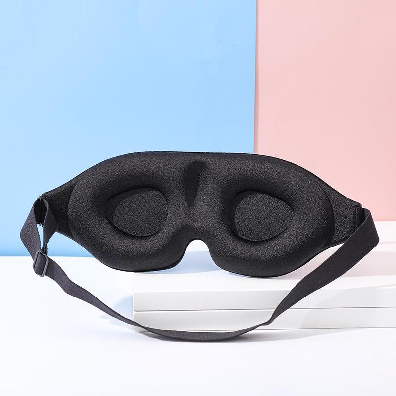 Blockout Light 3D Contoured Blindfold, 1 Count Adjustable Reusable Sleep Eye Mask For Men And Women 1
