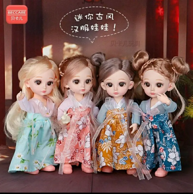 boneka cantik 17cm cute berbie doll boneka - berbie korea full artikulasi 0