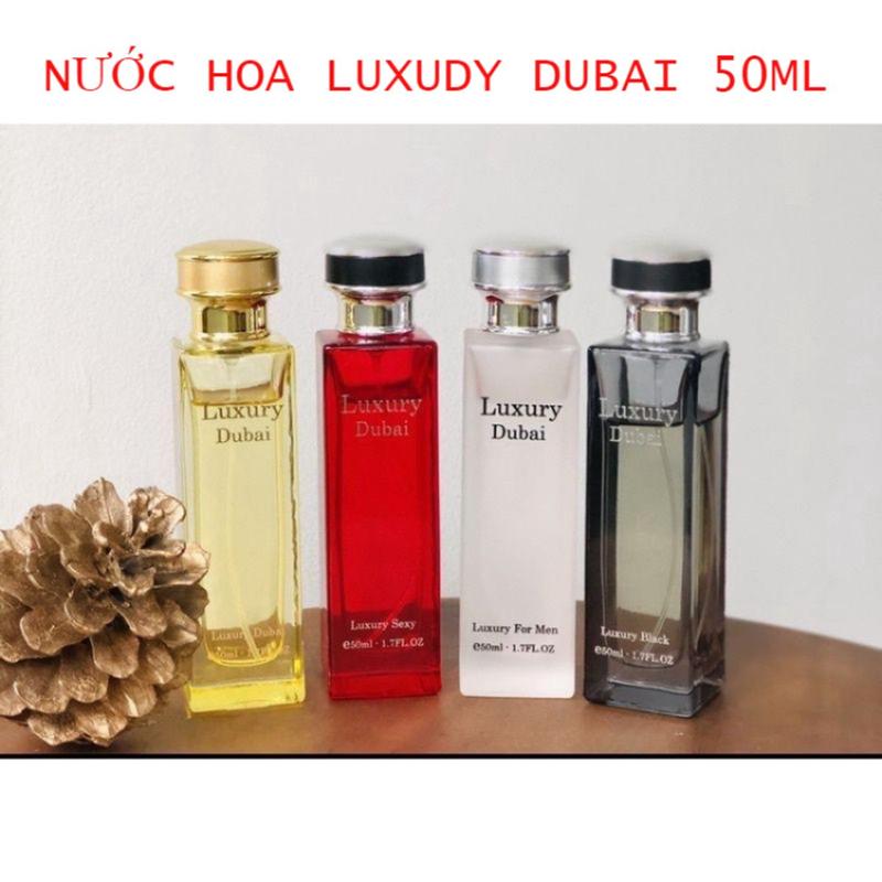 Nước Hoa Luxury Dubai 50ml Lưu Hương Tốt Cho Nam Và Nữ 04 Hương Đỏ - Vàng - Trắng- Đen Cosmetic Perfume Women Xịt Thơm Mỹ Phẩm