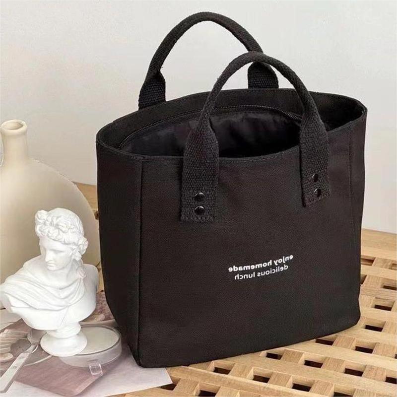 Product Introduction of Canvas Tote Bag, For Women, Solid Color, Large Capacity, Suitable For Travel, Casual Style 17