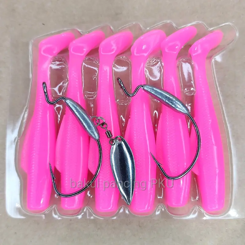 SOFT LURE 8CM + HOOK AXZ 3X STRONG 3