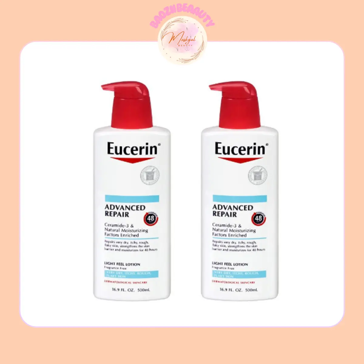 Dưỡng thể dưỡng ẩm 48h cho da khô, nứt Eucerin Advanced Repair Body Lotion 500ml (USA)