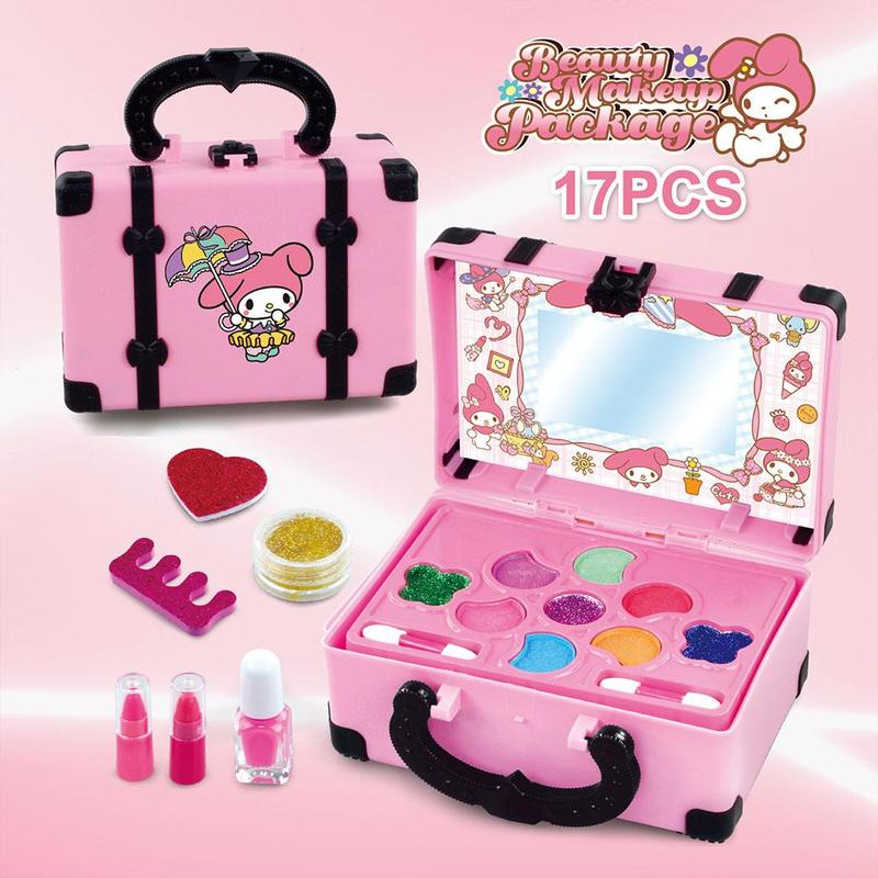 Product Introduction of Girls Cosmetics Makeup Pretend Toy Kit Portable Make Up Washable Play Makeup Toys For Children Kids  Gift Toys 18