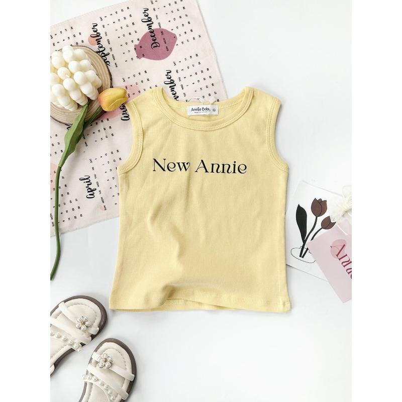 Áo ba lỗ bé gái size đại Anniebaby áo thun sát nách mùa hè cho bé gái từ 13 đến 46kg Quần áo trẻ em AO24024 Cotton 4